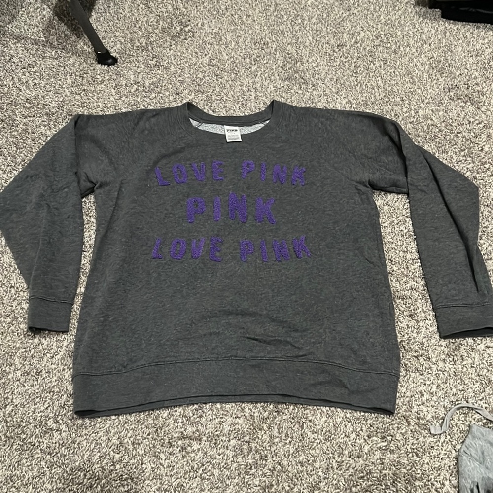 VS pink crew neck sweater